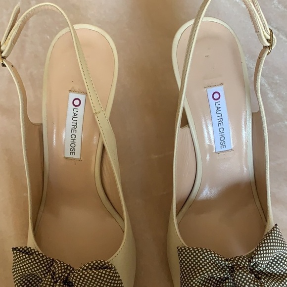 L’AUTRE CHOSE sling back open toe heels - Picture 8 of 14